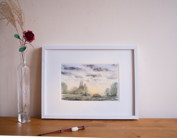 Gänse Küche weißer Rahmen klein